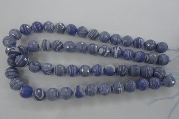 CTU925 15.5 inches 14mm faceted round synthetic turquoise beads