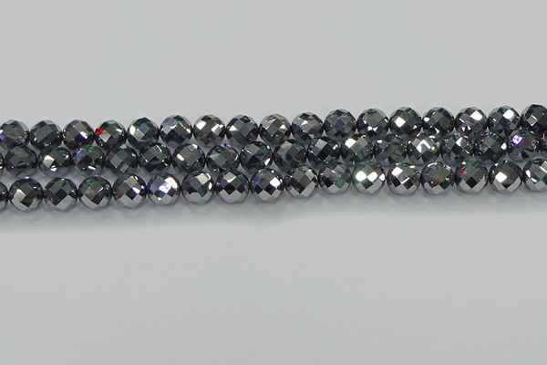 CTZ612 15.5 inches 8mm faceted round terahertz beads wholesale