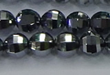 CTZ642 15.5 inches 8mm faceted round terahertz beads wholesale