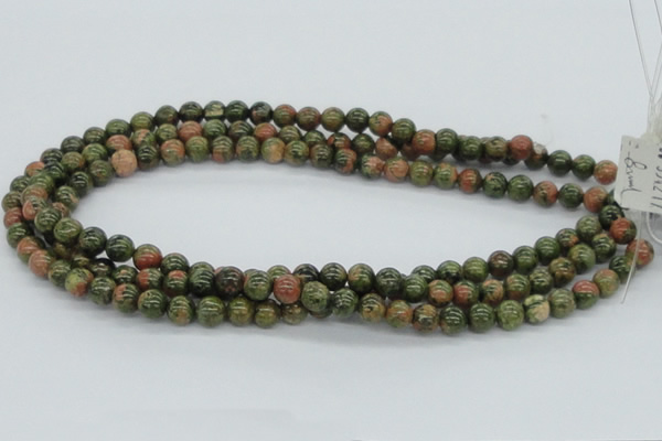 CUG04 15.5 inches 8mm round unakite gemstone beads wholesale