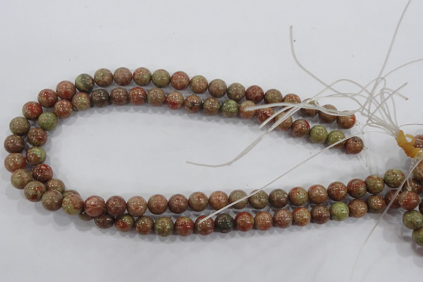 CUG102 15.5 inches 8mm round Chinese unakite beads wholesale