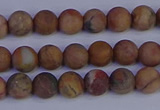 CVJ11 15.5 inches 6mm round matte venus jasper beads wholesale
