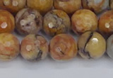 CVJ24 15.5 inches 10mm faceted round venus jasper beads wholesale
