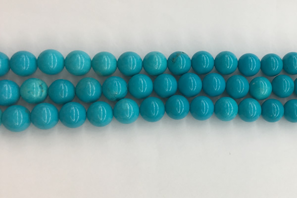 CWB853 15.5 inches 10mm round howlite turquoise beads wholesale