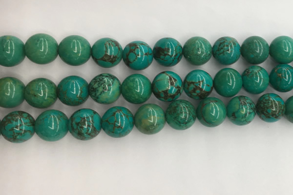 CWB873 15.5 inches 12mm round howlite turquoise beads wholesale