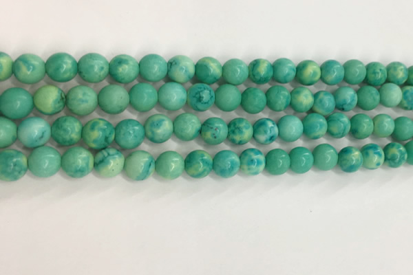 CWB876 15.5 inches 6mm round howlite turquoise beads wholesale