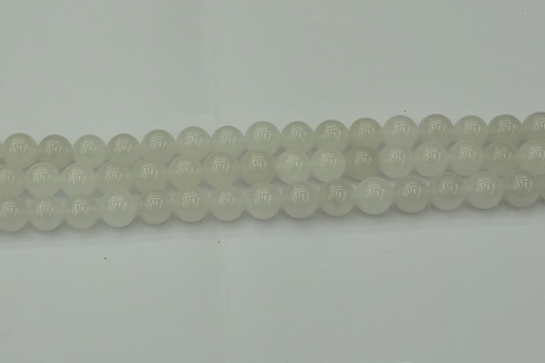 CWH53 15.5 inches 10mm round white jade beads wholesale
