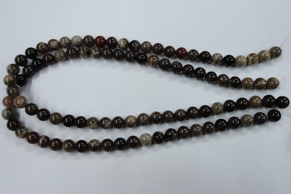 CWJ202 15.5 inches 8mm round wood jasper gemstone beads wholesale