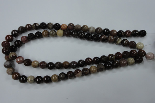 CWJ203 15.5 inches 10mm round wood jasper gemstone beads wholesale