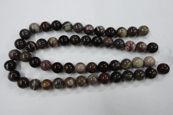 CWJ205 15.5 inches 14mm round wood jasper gemstone beads wholesale