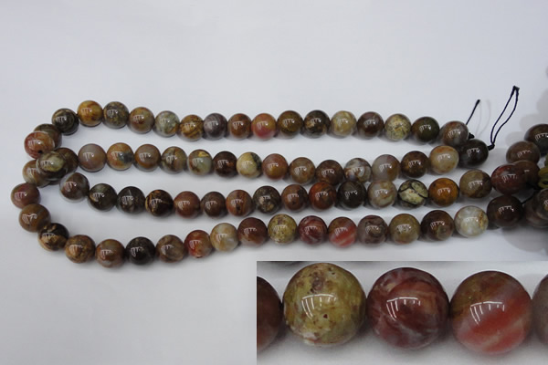 CWJ273 15.5 inches 10mm round wood jasper gemstone beads wholesale