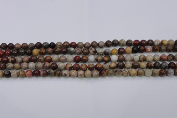 CWJ401 15.5 inches 6mm round wood jasper gemstone beads wholesale