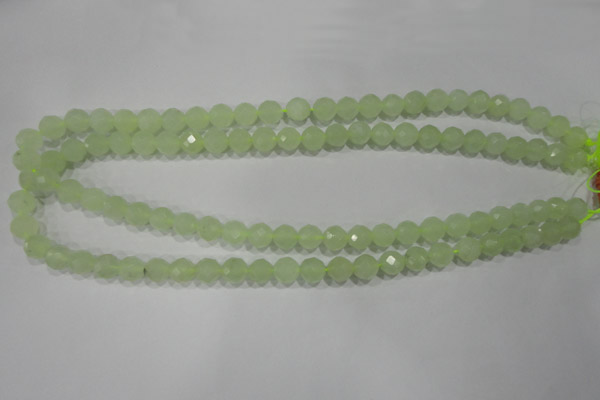 CXJ152 15.5 inches 8mm faceted round New jade beads wholesale