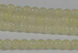 CYJ159 15.5 inches 4mm round yellow jade beads wholesale