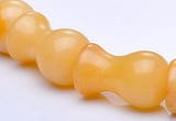 CYJ26 12*20mm lamp shape yellow jade gemstone beads Wholesale