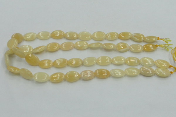 CYJ61 15.5 inches 13*18mm oval yellow jade gemstone beads wholesale