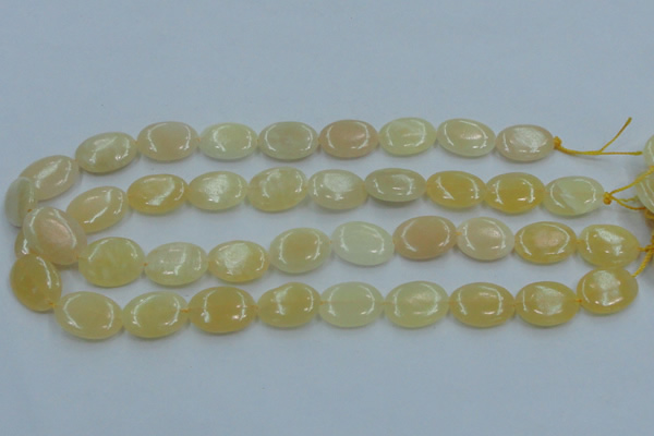 CYJ62 15.5 inches 15*20mm oval yellow jade gemstone beads wholesale