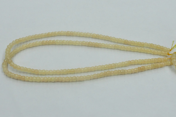 CYJ63 15.5 inches 6*7mm vase-shaped yellow jade gemstone beads wholesale