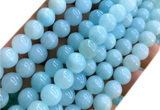 CYJ676 15 inches 10mm round dyed yellow jade beads wholesale