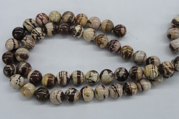 CZJ254 15.5 inches 16mm round zebra jasper beads wholesale