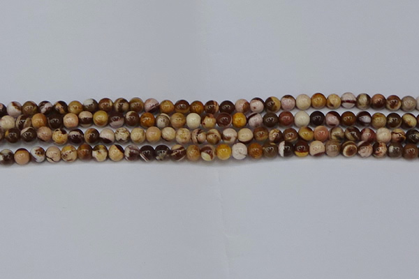 CZJ270 15.5 inches 4mm round zebra jasper beads wholesale