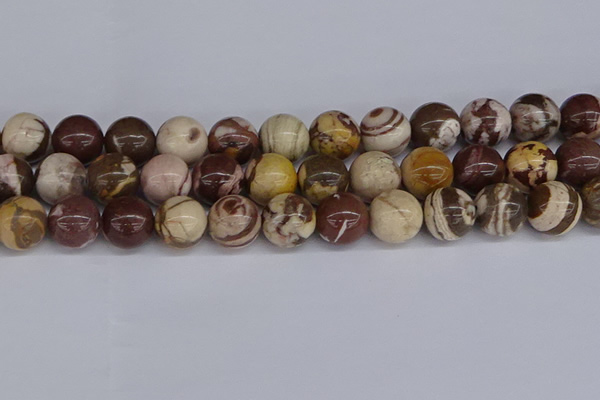 CZJ275 15.5 inches 14mm round zebra jasper beads wholesale