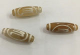 DZI502 10*30mm drum tibetan agate dzi beads wholesale