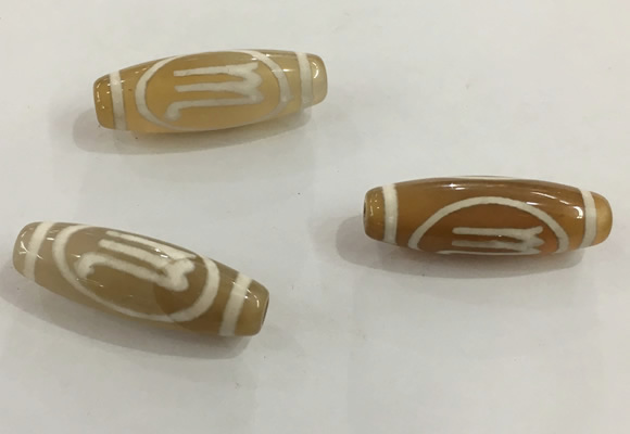 DZI502 10*30mm drum tibetan agate dzi beads wholesale