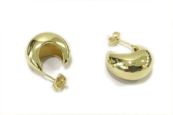 EARR22 11*18mm copper earrings gold plated