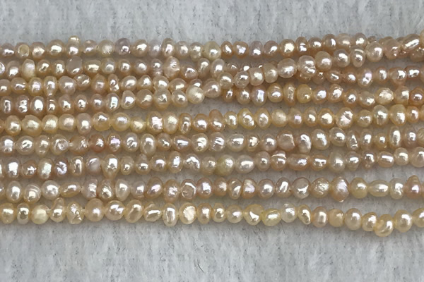 FWP12 14.5 inches 2.8mm potato pink freshwater pearl strands
