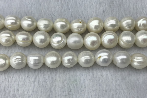 FWP131 15 inches 12mm - 13mm potato white freshwater pearl strands