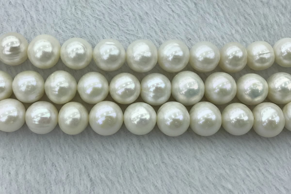 FWP135 15 inches 12mm - 13mm potato white freshwater pearl strands