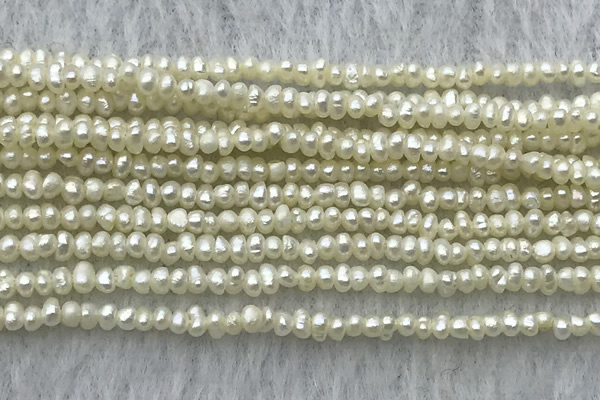 FWP14 14.5 inches 1.8mm potato white freshwater pearl strands