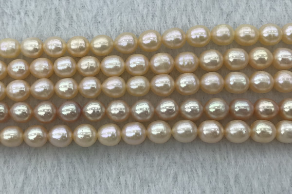 FWP180 15 inches 6mm - 7mm rice light purple freshwater pearl strands