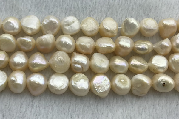 FWP255 15 inches 11mm - 12mm baroque pink freshwater pearl strands