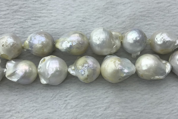 FWP363 15 inches 18mm - 22mm baroque freshwater nucleated pearl beads