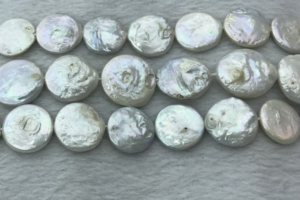 FWP381 15 inches 18mm - 20mm coin freshwater pearl beads