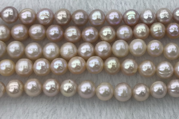 FWP88 15 inches 8mm - 9mm potato purple freshwater pearl strands