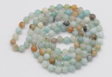 GMN124 Hand-knotted 6mm amazonite 108 beads mala necklaces