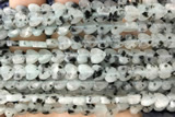 HEAR46 15 inches 6mm heart sesame jasper beads