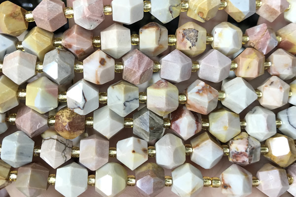 MIXE107 15 inches 10mm faceted jasper gemstone beads