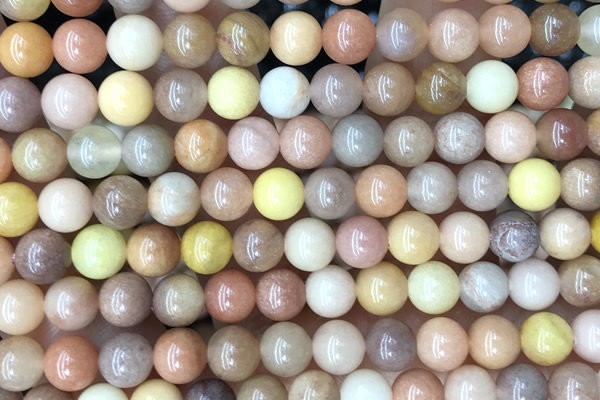 MIX46 15 inches 8mm round jade gemstone beads