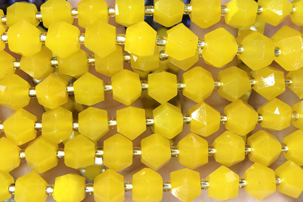 MIXE92 15 inches 10mm faceted jade gemstone beads