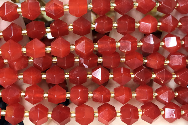 MIXE95 15 inches 10mm faceted jade gemstone beads
