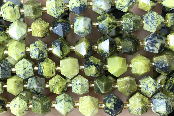 MIXE96 15 inches 10mm faceted jade gemstone beads