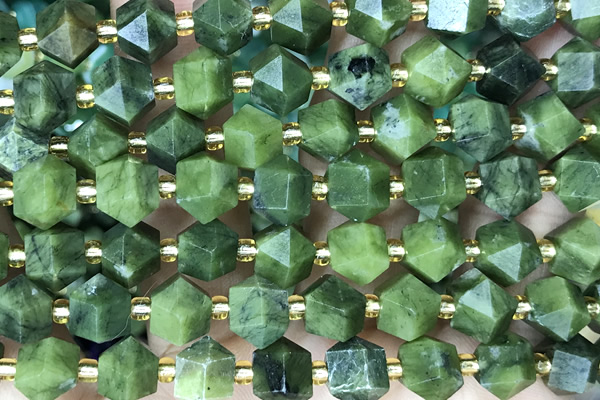 MIXE97 15 inches 10mm faceted jade gemstone beads