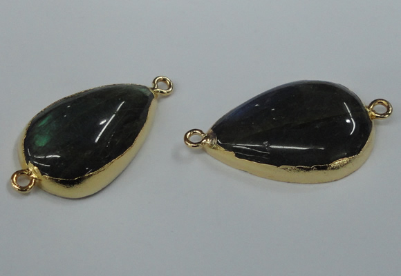NGC123 18*25mm - 22*30mm flat teardrop labradorite connectors