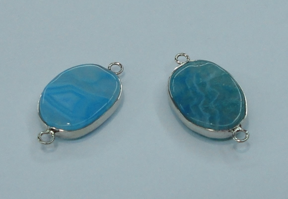 NGC129 13*18mm - 15*20mm freeform agate connectors wholesale