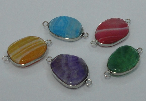 NGC130 13*18mm - 15*20mm freeform agate connectors wholesale