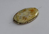 NGC1886 30*40mm - 30*45mm oval agate gemstone connectors